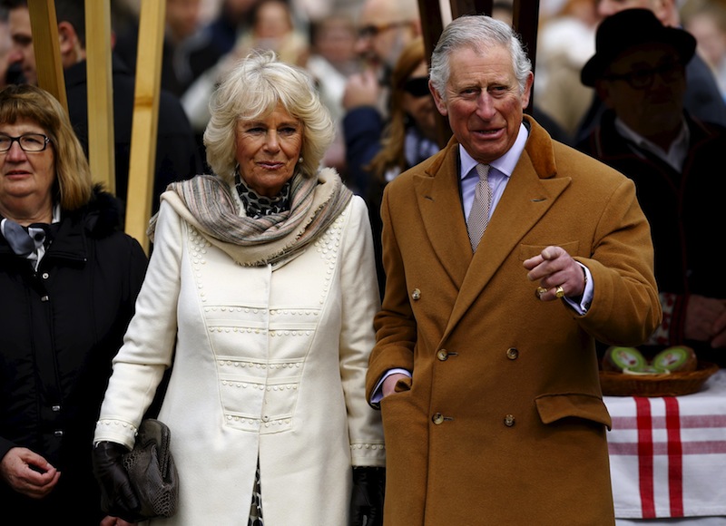 Britain's Prince Charles and his wife Camilla pose for pictures at a market in Osijek, Croatia, March 15, 2016. u00e2u20acu201d Reuters pic
