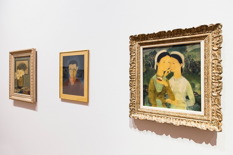 Harmonie Verte: Les Deux Sœurs (Harmony in Green: The Two Sisters) (c. 1938) by Le Pho in Gallery 1.