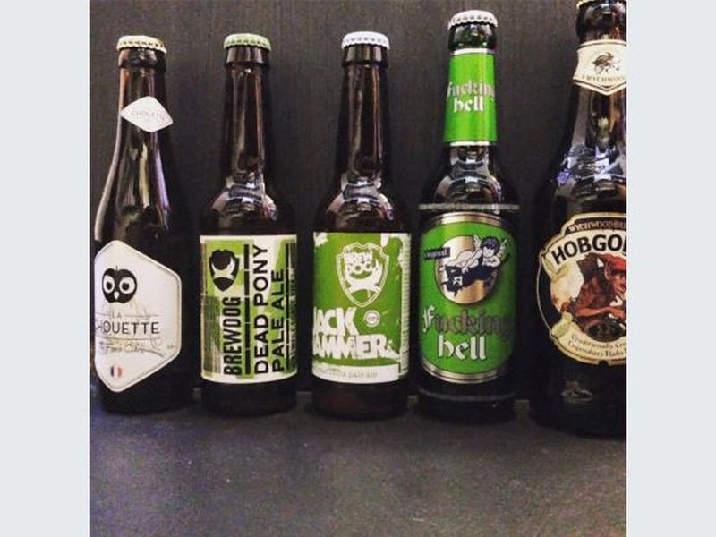 A choice selection of TSA's craft beers at the Paper Crane cafe on Waterloo Street, which has an all-day bucket deal of S$40 for five bottles. u00e2u20acu201d TODAY pic