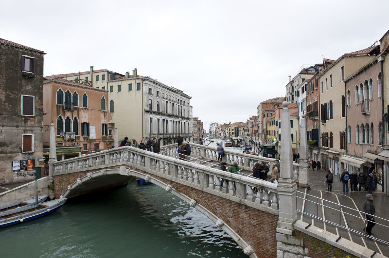 The Ponte delle Guglie  u00e2u20acu201d to the right of the footbridge is the passage to the Jewish ghetto u00e2u20acu201d in Venice, Italy, February 27, 2016. u00e2u20acu201d Picture by Andrea Wyner/The New York Timesn
