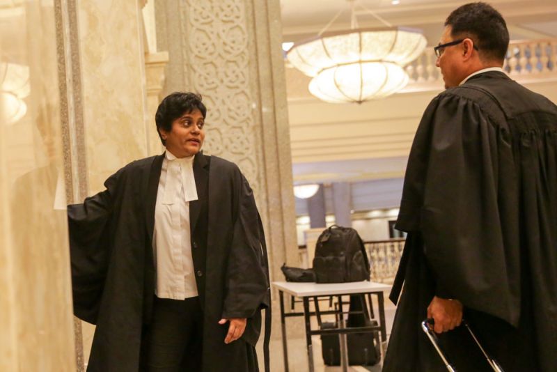 Victoria Jayaseele Martin (left) has lost her final battle in the courts to be admitted as a Shariah lawyer in the Federal Territories. u00e2u20acu2022 Picture by Choo Choy May