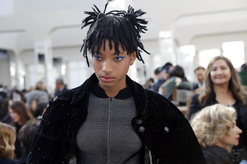 Singer Willow Smith poses before attending the Chanel Fall/Winter 2016/2017 women's ready-to-wear collection show in Paris March 8, 2016. — Reuters pic