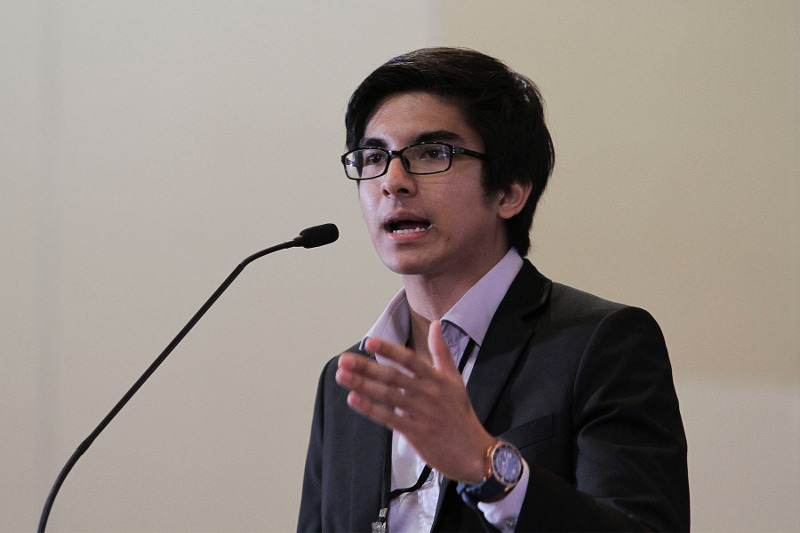 Syed Saddiq Abdul Rahman speaking at the Kongres Rakyat 2016 forum in Shah Alam, March 27, 2016. u00e2u20acu201d Picture by Yusof Mat Isa