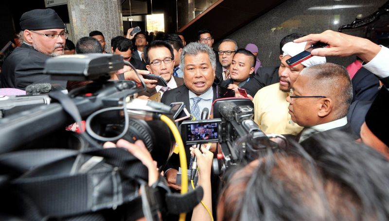 Datuk Seri Ahmad Said tabled a motion of no-confidence against his replacement in the state assembly yesterday. u00e2u20acu2022 Bernama pic