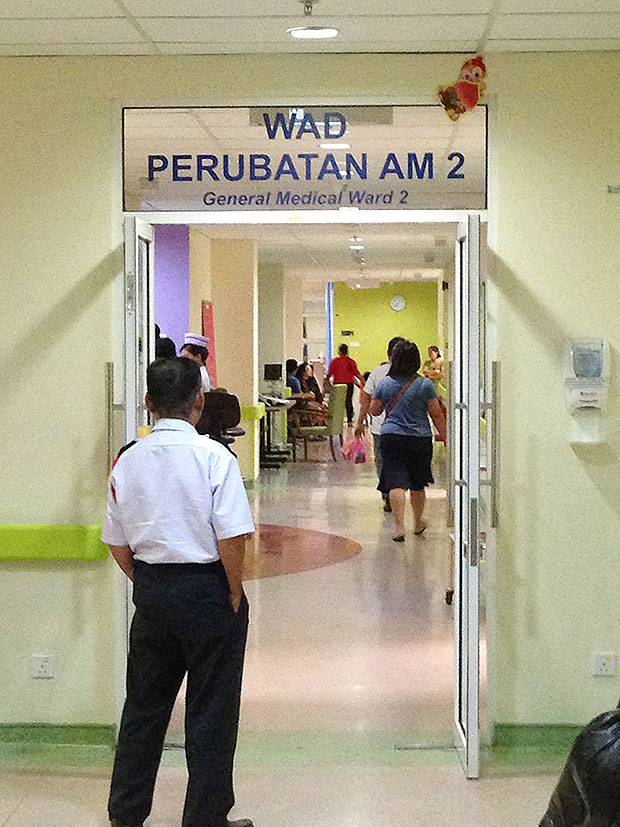 Although they are not sanctioned by the hospitals, caregivers are a semi-permanent fixture at the general hospitals here.