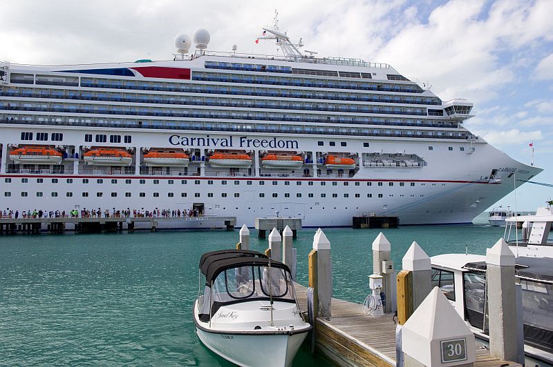 The Carnival Freedom in Key West, Florida. u00e2u20acu201d AFP pic