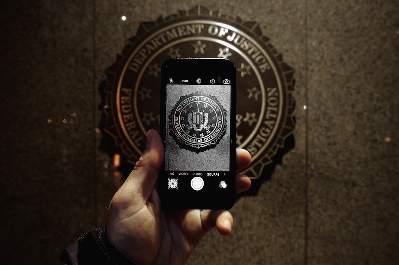 The official seal of the Federal Bureau of Investigation is seen on an iPhone's camera screen outside the J. Edgar Hoover headquarters February 23, 2016 in Washington, DC. u00e2u20acu201d AFP pic