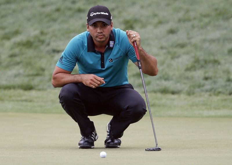 Mar 17, 2016; Orlando, FL, USA; Jason Day of Australia lines up a putt, Arnold Palmer Invitational presented by MasterCard at Bay Hill Club and Lodge. Mandatory Credit: Reinhold Matay-USA TODAY Sports