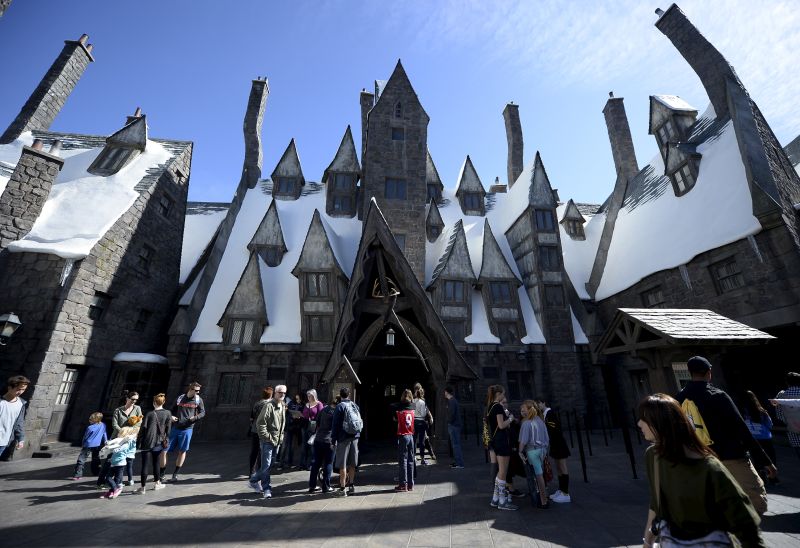 Guests walk through Hogsmeade Village during a soft opening and media tour of u00e2u20acu02dcThe Wizarding World of Harry Potteru00e2u20acu2122 theme park at the Universal Studios Hollywood in Los Angeles, California. u00e2u20acu2022 Reuters pic