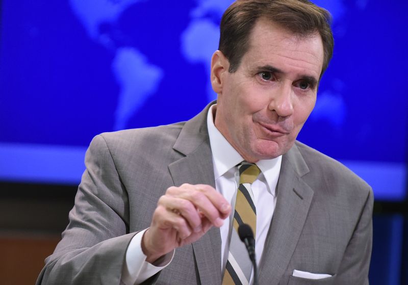 State Department Spokesman John Kirby speaks during the daily briefing at the State Department on January 6, 2015 in Washington. u00e2u20acu201d AFP pic n