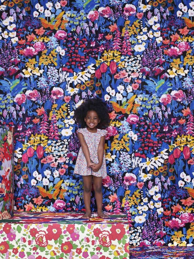 The emblematic floral prints of Liberty London have been brought to functional pieces for women, girls, babies and men. © Nick Knight