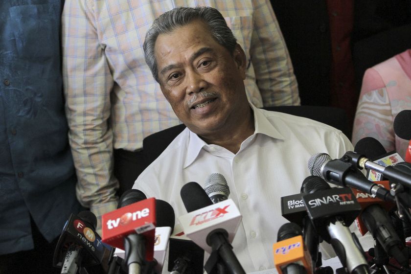 Former Deputy Prime Minister, Tan Sri Muhyiddin Yassin speaks to members of the media during a press conference in Kuala Lumpur March 3, 2016. u00e2u20acu201d Picture by Yusof Mat Isa
