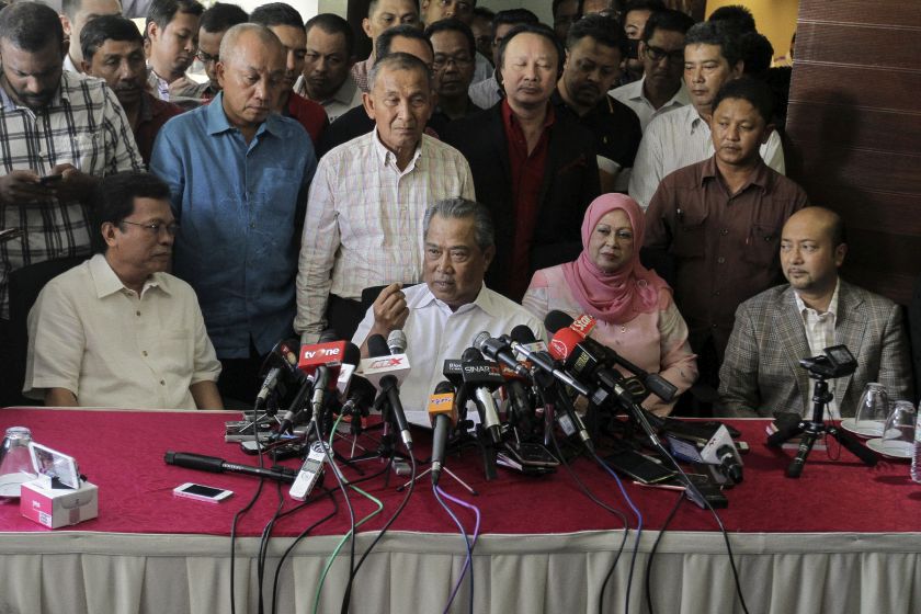 Former Deputy Prime Minister, Tan Sri Muhyiddin Yassin speaks to members of the media during a press conference in Kuala Lumpur March 3, 2016. u00e2u20acu201d Picture by Yusof Mat Isa