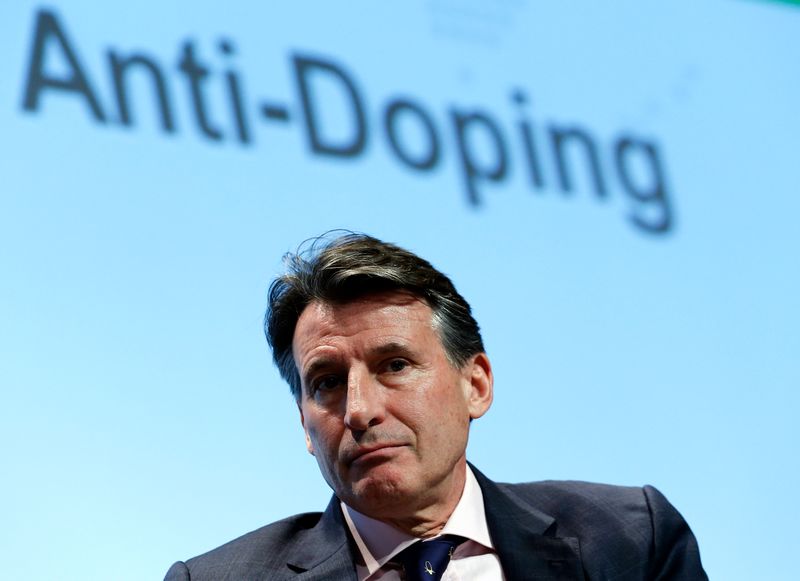 IAAF president Sebastian Coe looks on during the World Anti Doping Agency (Wada) symposium in Lausanne, Switzerland March 14, 2016. u00e2u20acu201d Reuters pic