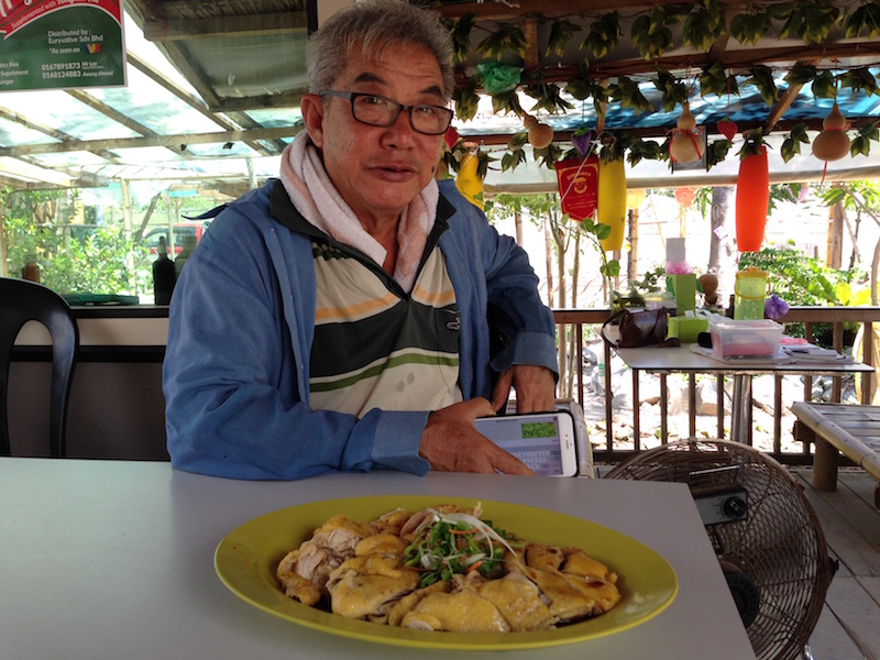 The corn-fed chicken is one of Signal Hill Eco Farmu00e2u20acu2122s signature dishes. It is slaughtered about an hour before serving, and simply cooked in boiling water and seasoned with a blend of sauces. u00e2u20acu201d Picture by Julia Chan