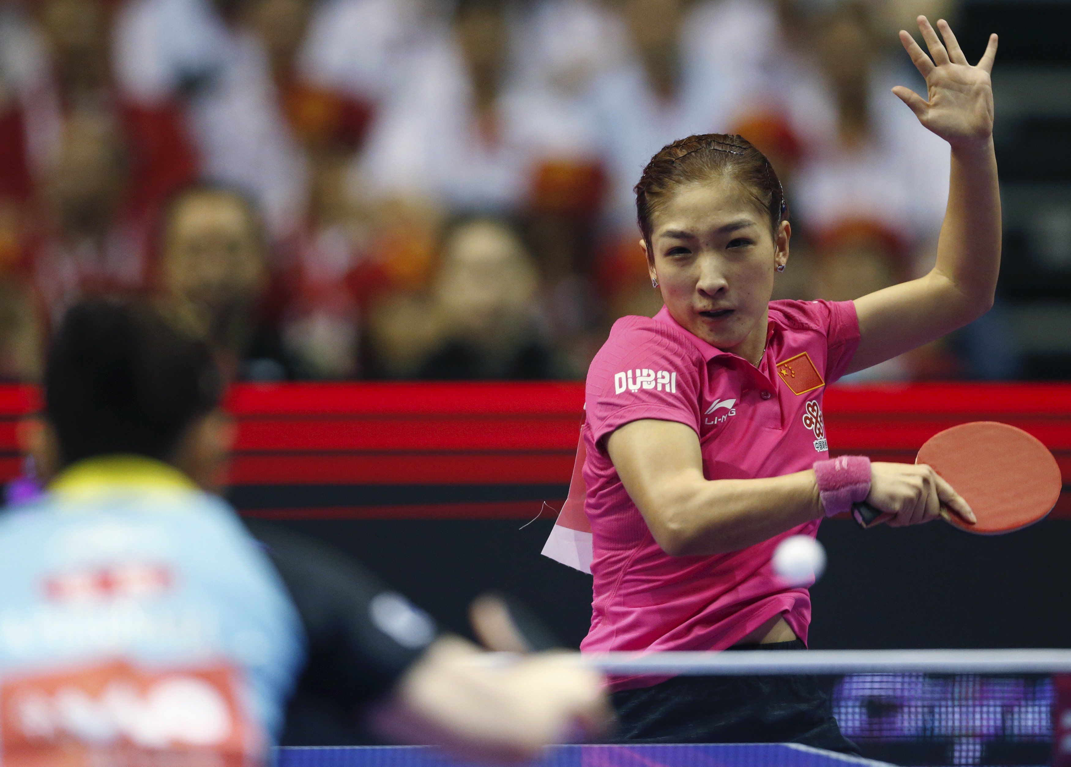 Liu Shiwen has it easy against world number four Ai Fukuhara winning 11-5, 11-6, 11-8. — Reuters pic