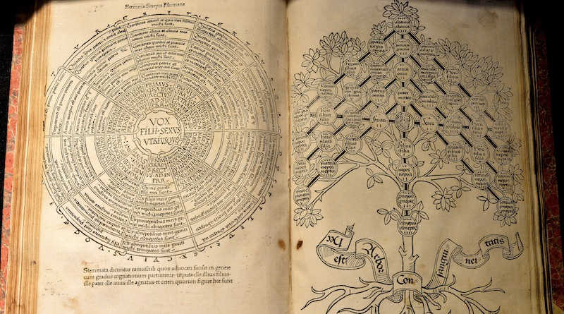 'The Etymologies of Isidore of Seville', an encyclopedia on the origins of names, at the Library of the Academy of the Lincei and Corsiniana, on March 30, 2016. u00e2u20acu201d AFP pic