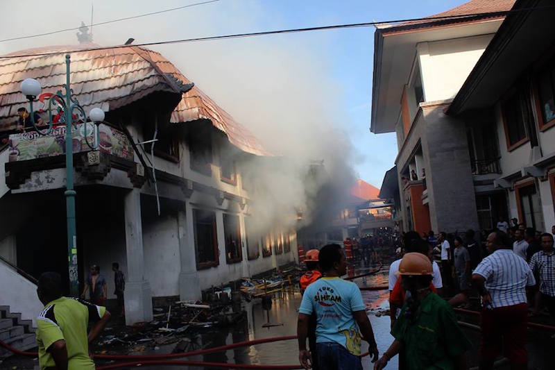 Ubud Market is seen in the aftermath of the fire. u00e2u20acu201d Facebook.com/Pusdalops-Bpbd-Kota-Denpasarn