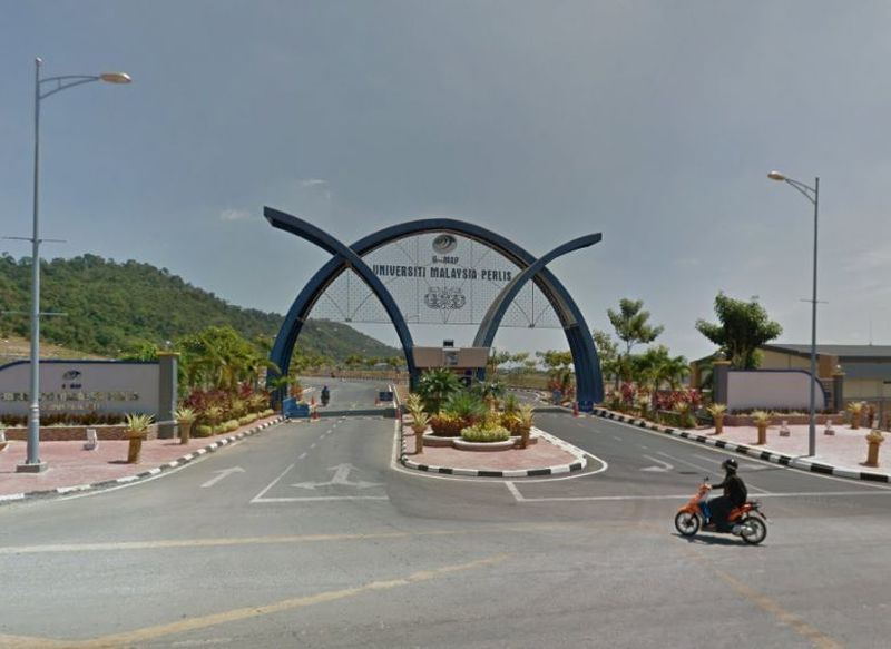 Kerosakan pam menjejaskan bekalan air di Universiti Malaysia Perlis (foto) dan politeknik di Arau, Utan Aji dan Oran. u00e2u20acu2022 Paparan skrin Google 