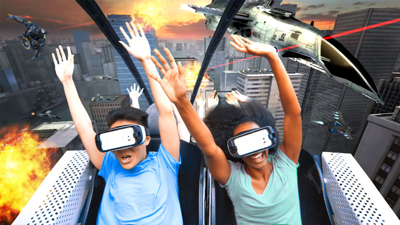 Six Flags Entertainment and Samsung Electronics announce the debut of North Americau00e2u20acu2122s first Virtual Reality Roller Coasters. u00e2u20acu201d AFP Relaxnews pic