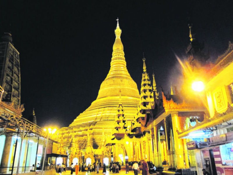 The Shwedagon Pagoda, considered the most sacred pagoda in Myanmar, still dominates Yangon’s skyline today despite a construction boom in the city. — TODAY pic