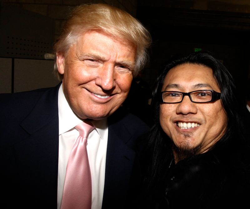 Zung (right) with tycoon Donald Trump who is just one of his many high-profile clients.