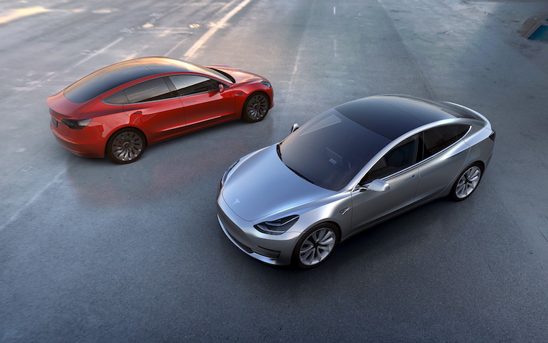 Tesla Motorsu00e2u20acu2122 mass-market Model 3 electric cars are seen in this handout picture from Tesla Motors on March 31, 2016. u00e2u20acu201d Reuters picn