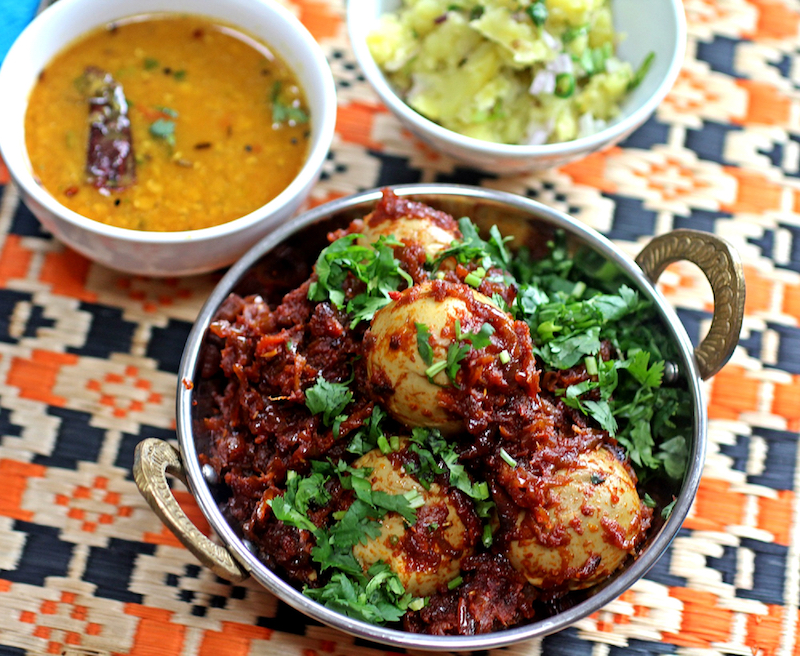 The authoru00e2u20acu2122s grandmother made this Kosha Dimer Dalna u00e2u20acu201d egg curry u00e2u20acu201d as a picnic treat for Bengaliu00e2u20acu2122s New Year. u00e2u20acu201d Picture by Rinku Bhattacharya via Reutersn