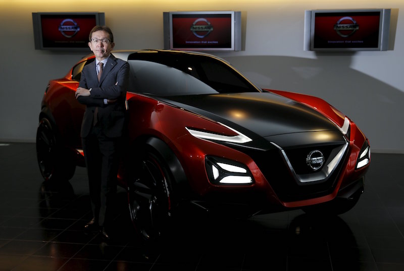 Shiro Nakamura, Senior Vice President and Chief Creative Officer of Nissan Motor Co, poses with Nissan Gripz concept car at the companyu00e2u20acu2122s Global Design Centre in Atsugi, Japan, April 14, 2016. u00e2u20acu201d Reuters pic