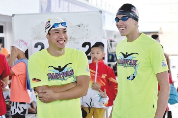 Daniel Bego (left) confident Welson Sim is destined for bigger things. u00e2u20acu201d Picture by Azinuddin Ghazali