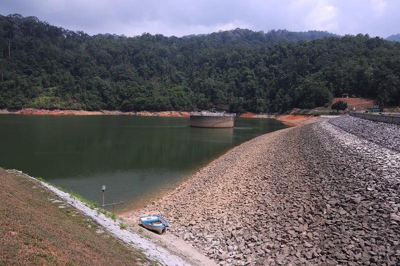 Air Itam dam water level at 58.8per cent on 18 April 2016 in Penang.
