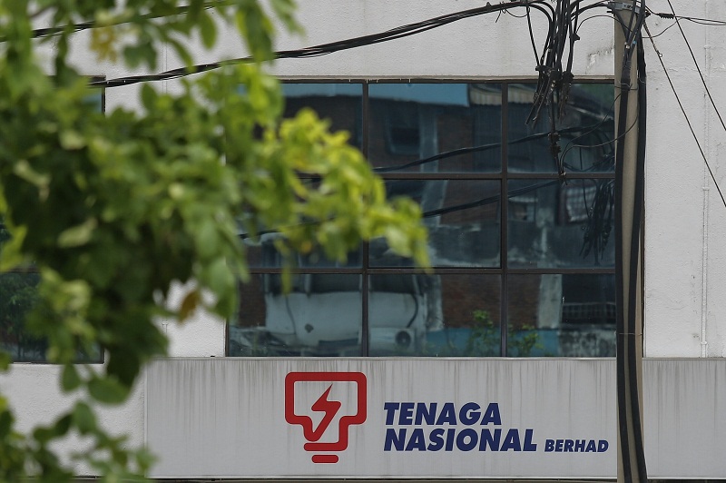 The Tenaga Nasional Berhad (TNB) logo is seen on a building in Kuala Lumpur April 29, 2016. u00e2u20acu201d Picture by Saw Siow Feng