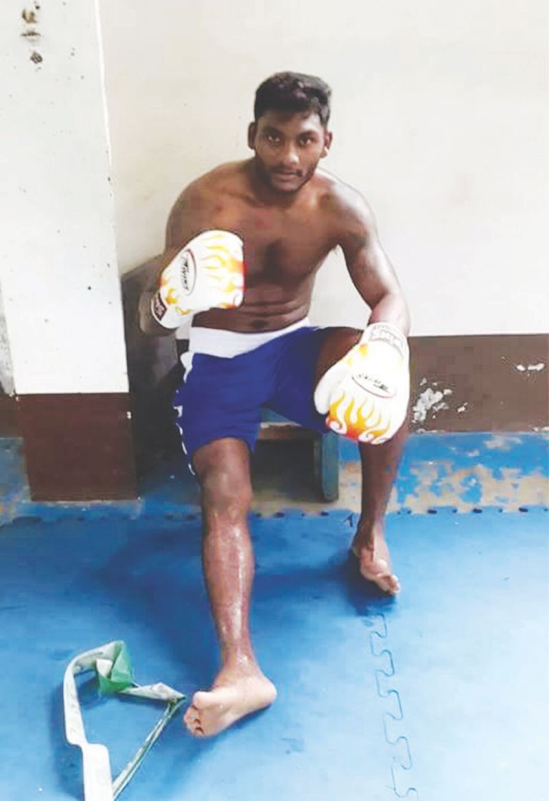 Ramkumar after a training session before he was jailed. u00e2u20acu201d Picture from Facebook