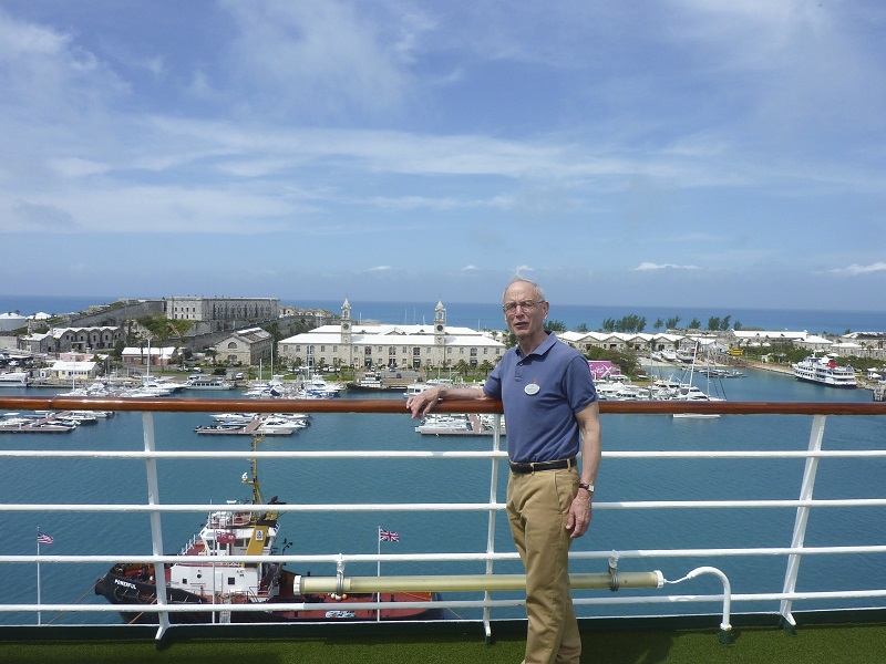 In an undated handout photo, Stephen Wessley, who gives lectures on a variety of topics, onboard the Crystal Symphony as it was docked in Bermuda. u00e2u20acu201d Handout via The New York Times 