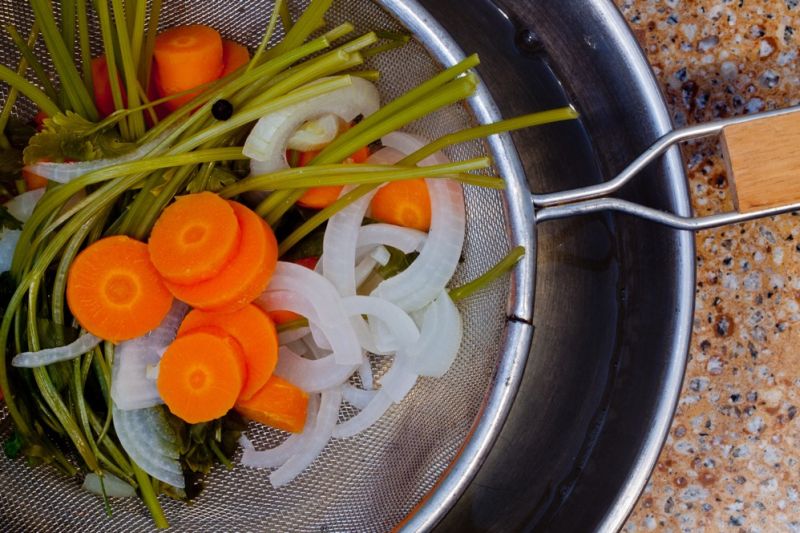Court bouillon adds flavour to whatever is cooked in it, but the broth itself isn’t traditionally used for any secondary purpose. 