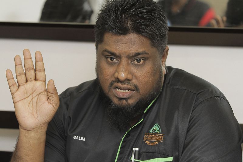 Salim Madinah speaks during a press conference in Kuala Lumpur April 25, 2016. u00e2u20acu2022 Picture by Yusof Mat Isa