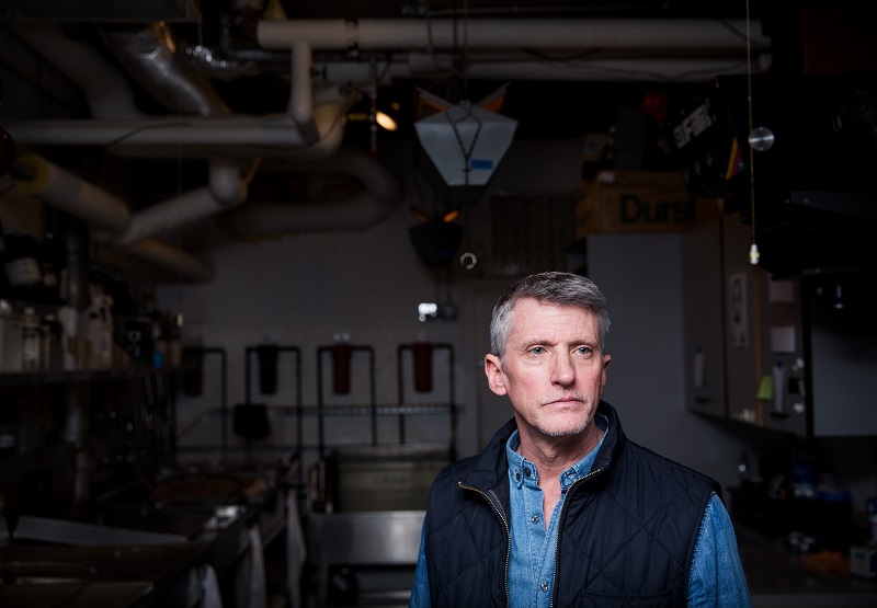 Edward Mapplethorpe, the brother of the late Robert Mapplethorpe and also a photographer, at his home photo lab in New York, April 7, 2016. — Picture by Damon Winter/The New York Times