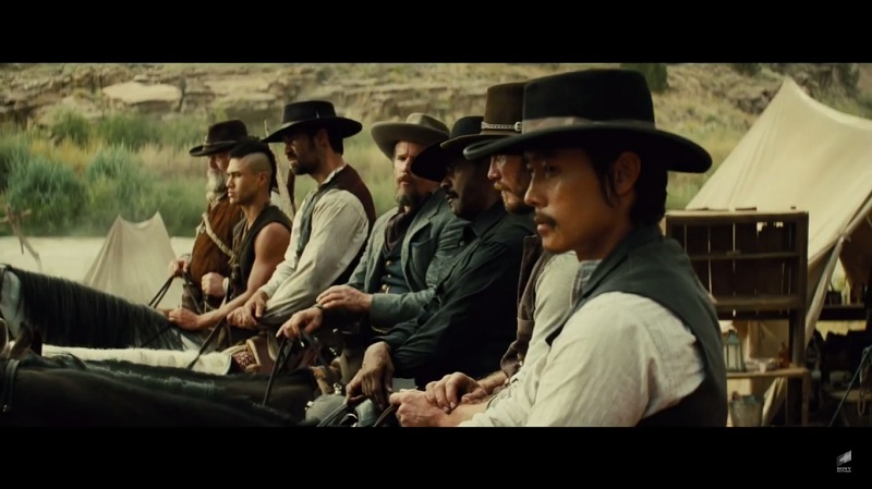 A scene from ‘The Magnificent Seven’ that stars Denzel Washington, Chris Pratt and Ethan Hawke, among others. — AFP pic