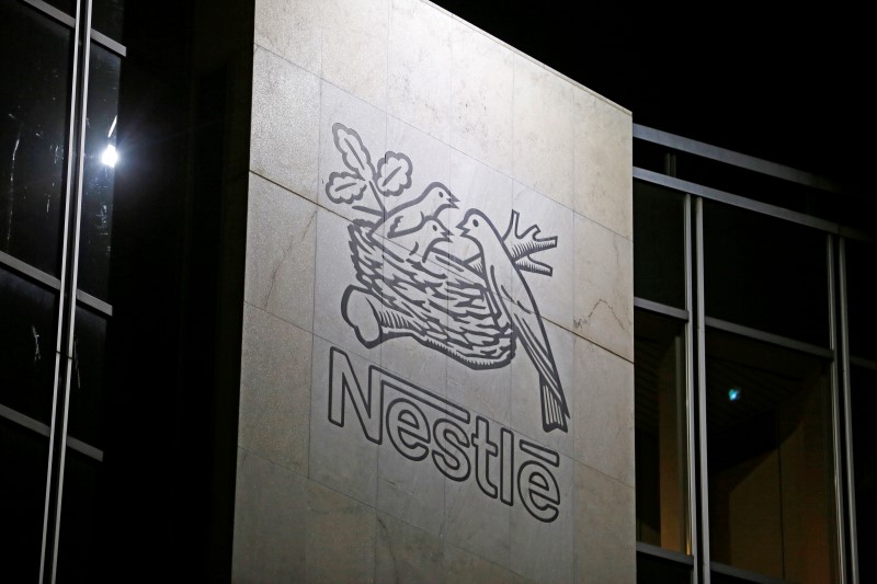 The Nestle logo is pictured on the company headquarters building in Vevey, Switzerland February 18, 2016. u00e2u20acu201d Reuters pic