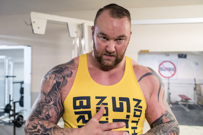 Much of the 396-pound Icelander's daily workout is dead lifting at extreme weights, but he also swims and bikes for cardio. — Picture by Bara Kristinsdottir/The New York Times