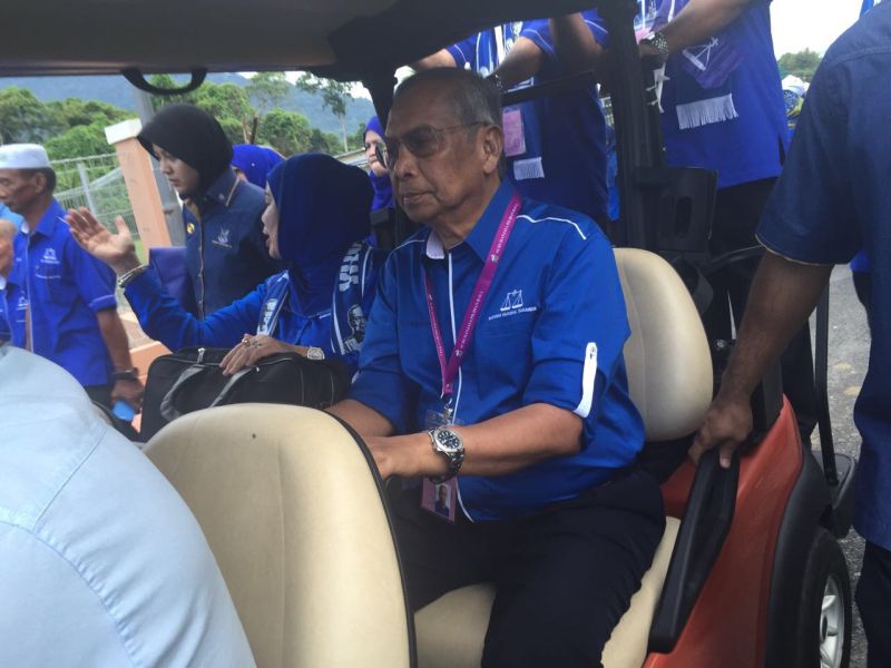 Tan Sri Adenan Satem makes his way to the Lundu Community Hall where he is expected to be nominated to defend the Tanjung Datu state seat, April 25, 2016. u00e2u20acu2022 Picture by Aizyl Azlee