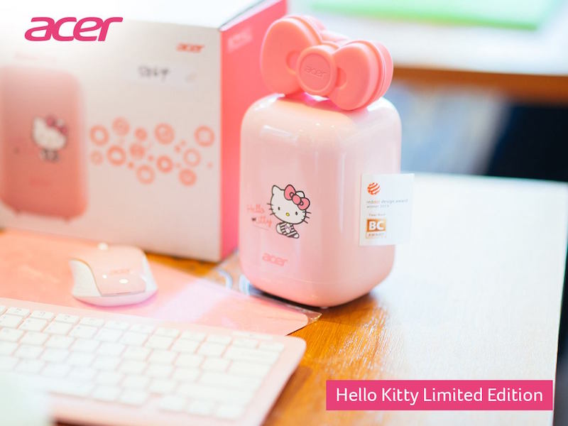 The u00e2u20acu02dcAcer Revo Oneu00e2u20acu2122 Hello Kitty personal computer. u00e2u20acu201d Picture via Facebook.com/AcerMalaysian