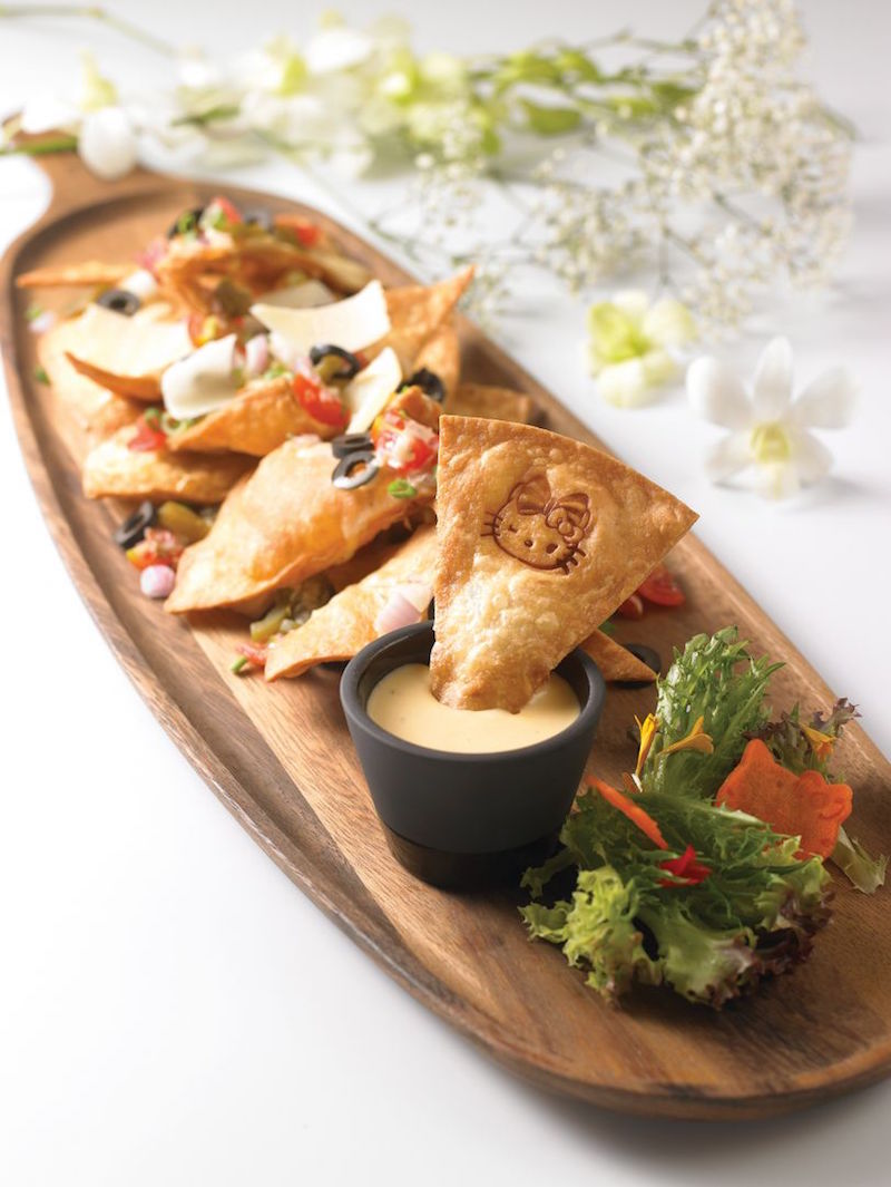 Hello Kitty nachos, anyone? — Hello Kitty Orchid Garden pic via TODAY
