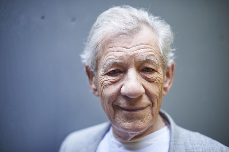 British actor Ian McKellen poses for a photograph during a photo call in central London April 22, 2016. u00e2u20acu201d AFP picn
