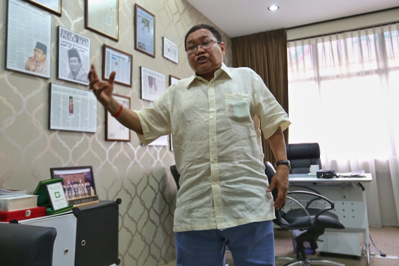 Ibrahim Ali speaks to Malay Mail Online in Kuala Lumpur March 19, 2016. u00e2u20acu2022 Picture by Saw Siow Feng