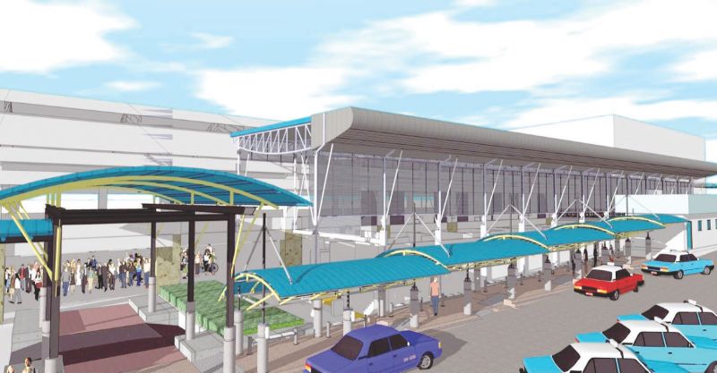 An artist's impression of the new Larkin Sentral bus terminal.