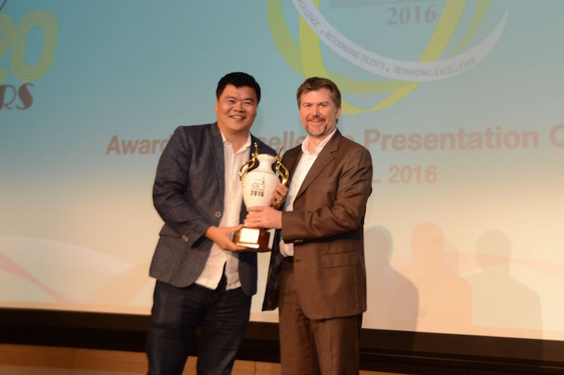 Loh Lik Peng was one of two recipients of a Lifetime Achievement Award at the World Gourmet Summit Awards. The other was Lee Kum Keeu00e2u20acu2122s group chairman Lee Man Tat. u00e2u20acu201d Handout via TODAYn