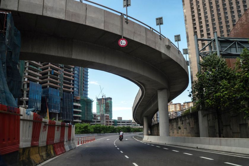 Construction companies are trading at the highest level relative to the Malaysian equity benchmark in four years as a building boom takes hold. u00e2u20acu2022 Bloomberg pic