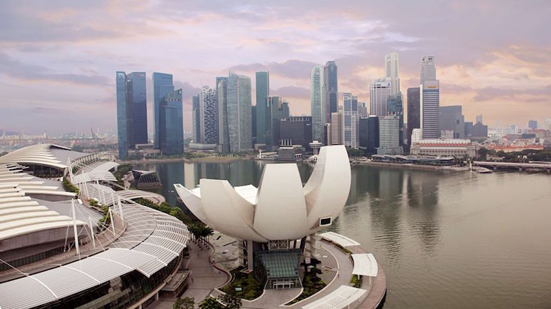 A birdu00e2u20acu2122s eye view of the Marina Bay skyline. u00e2u20acu201d Handout via TODAYn