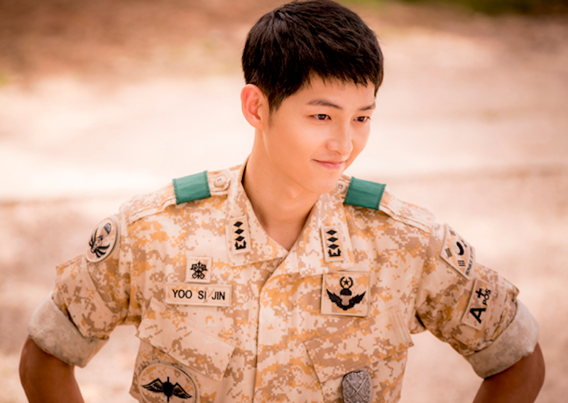 Song Joong-ki in a scene from u00e2u20acu02dcDescendants of the Sunu00e2u20acu2122. u00e2u20acu201d Handout via TheHive.Asian